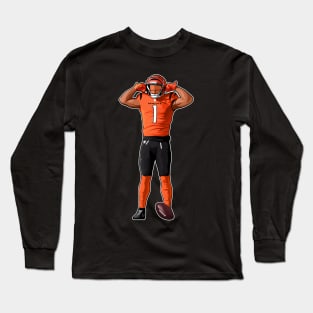 JaMarr Chase #1 Power Celebration Long Sleeve T-Shirt